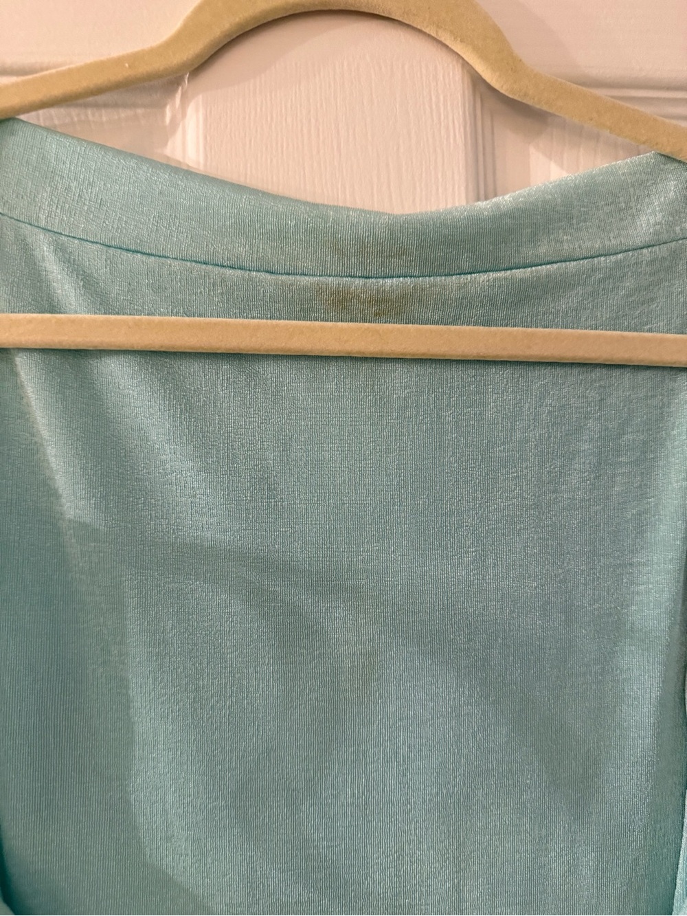 MELANI Backless Cowl Maxi Dress in Light Aqua - Picture 8 of 9